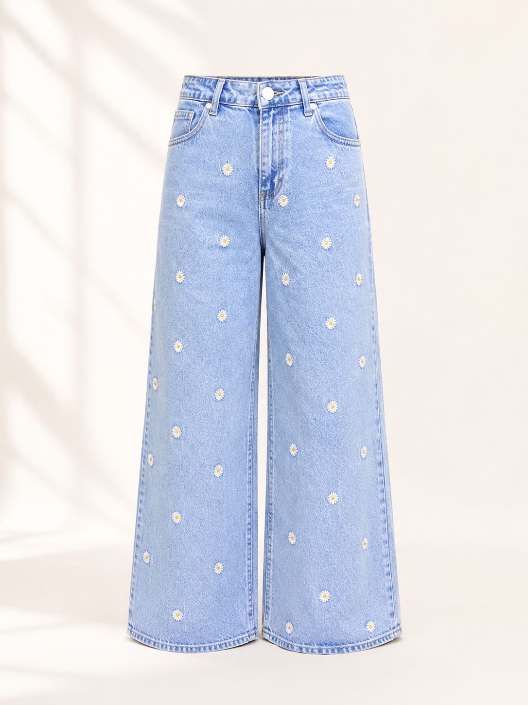 Daisy Bloom Wide Leg Denim Jeans