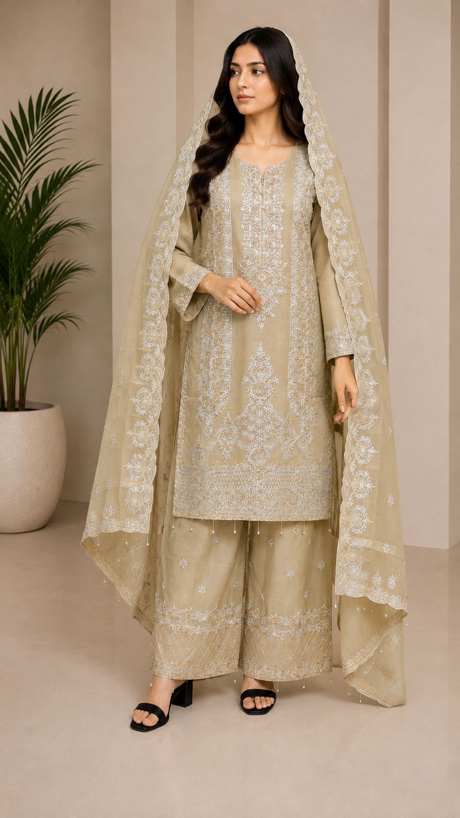 Embroidered 3-Piece Luxury Lawn Suit β Premium Collection