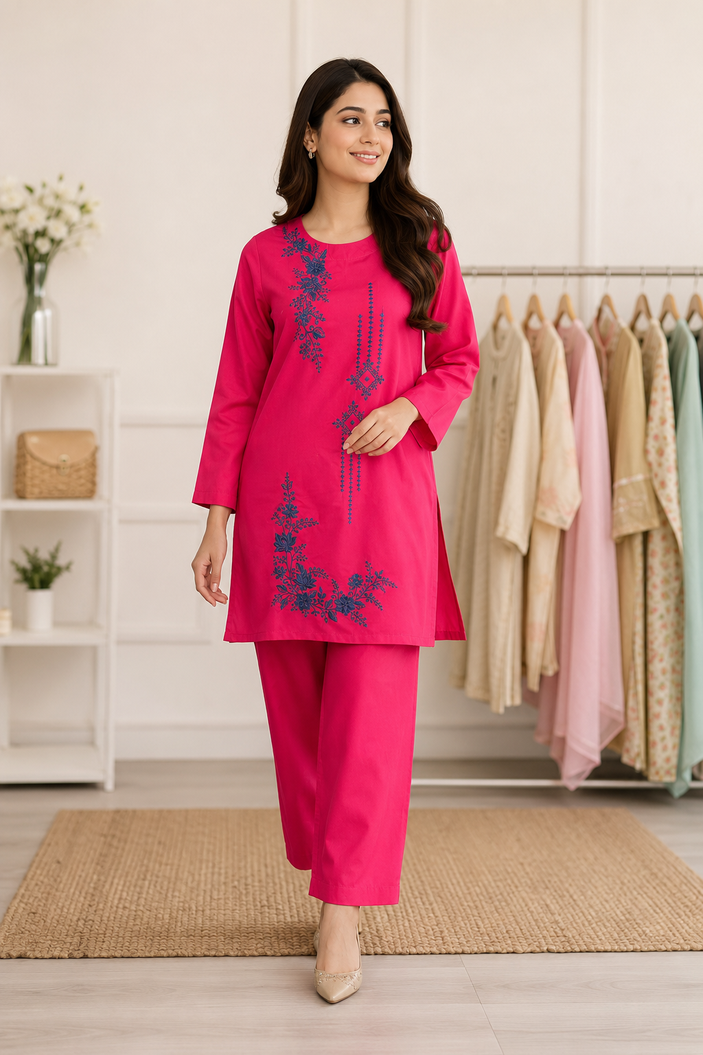 Dresslee Premium Embroidered 2 Piece Suit