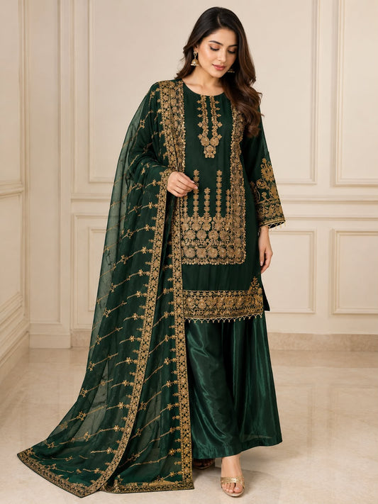 Bridal Mehndi Embroidered Designer Suit for Women