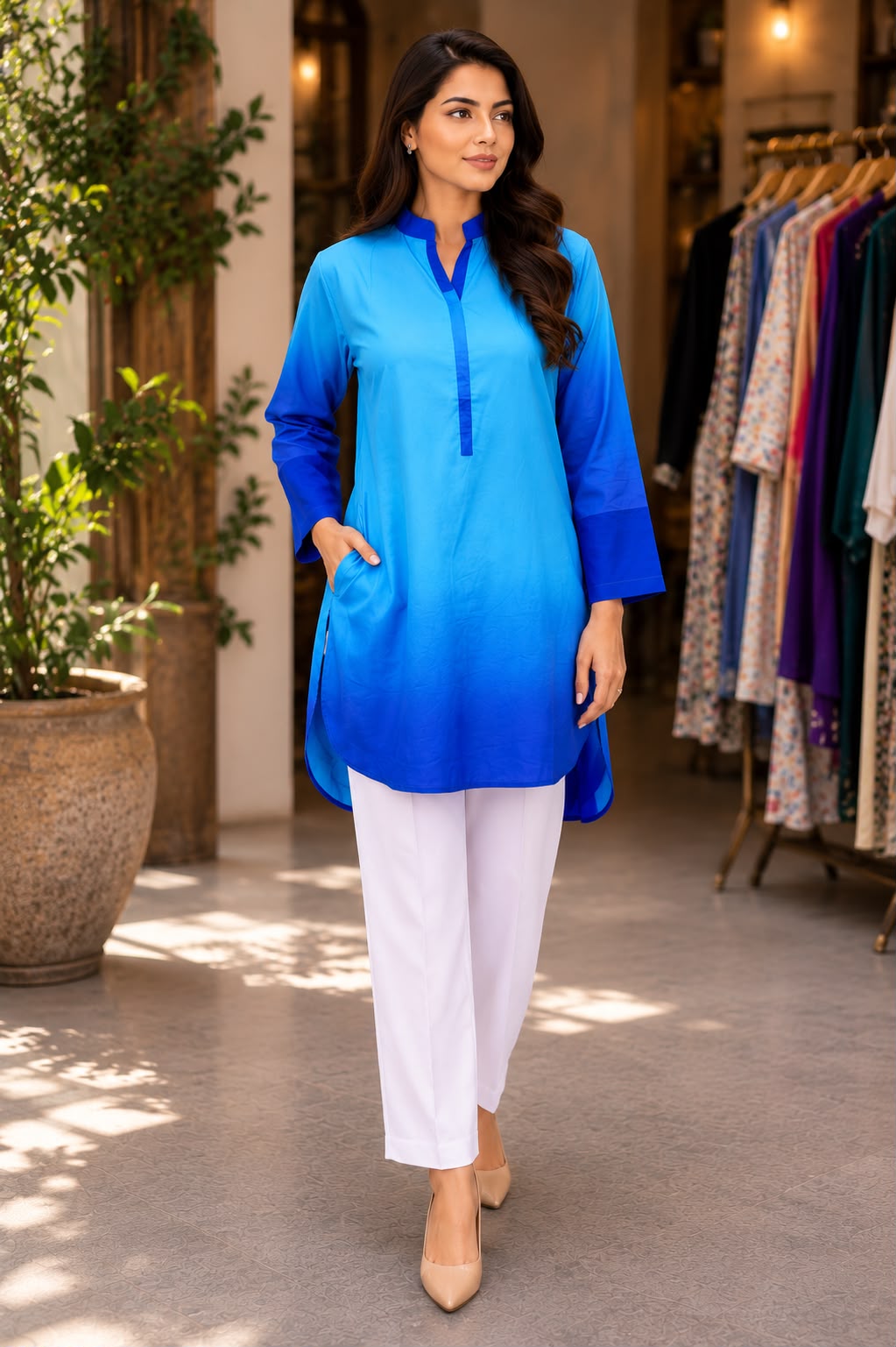 TIY & DIY Premium Original Soft Lawn Kurti