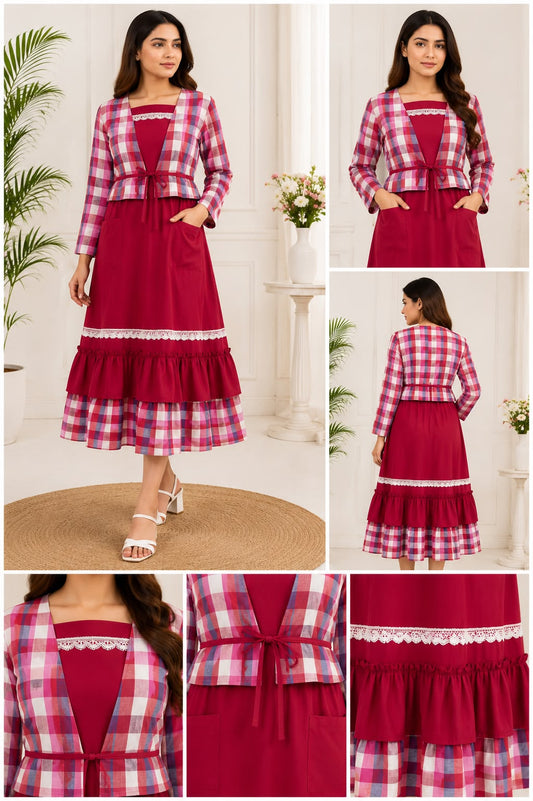 The Elara Layered Dress