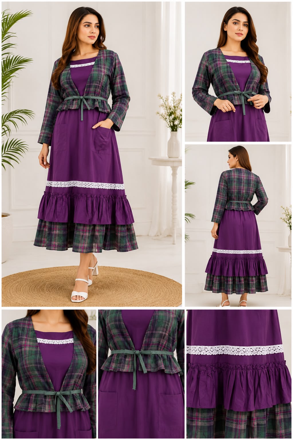 The Elara Layered Dress