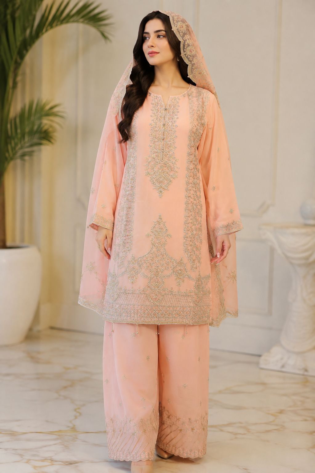 Embroidered 3-Piece Luxury Lawn Suit – Premium Collection