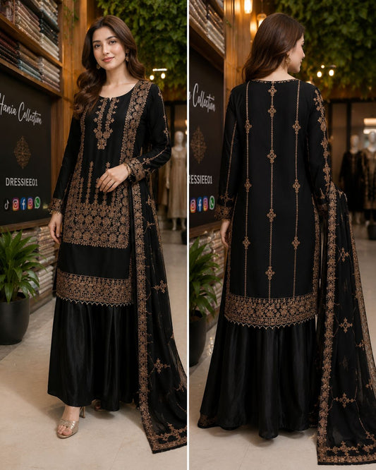 Bridal Mehndi Embroidered Designer Suit for Women